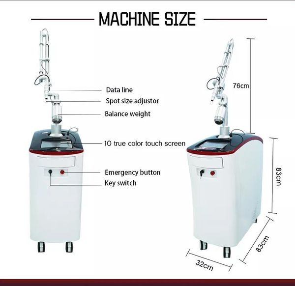 

picosecond laser tattoo removal machine nd yag carbon peel pigment tattoo remove device manufactory price, Black