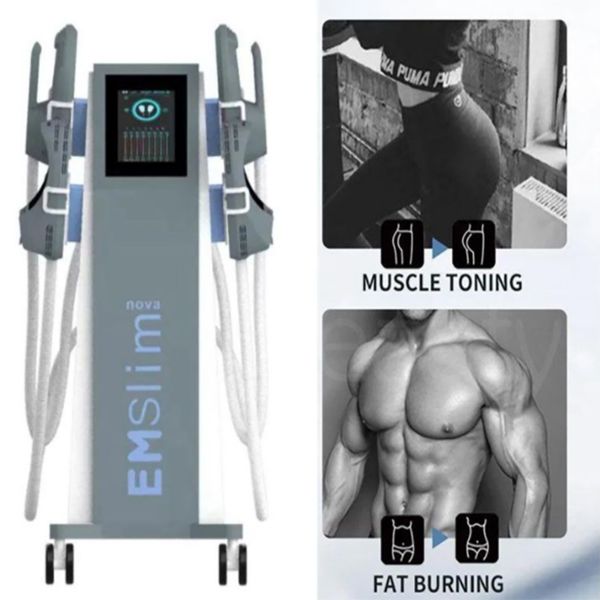 

2023 emslim neo nova slimming tesla hi-emt machine with 4 rf handles and pelvic stimulation pad optional emszero 2022 new