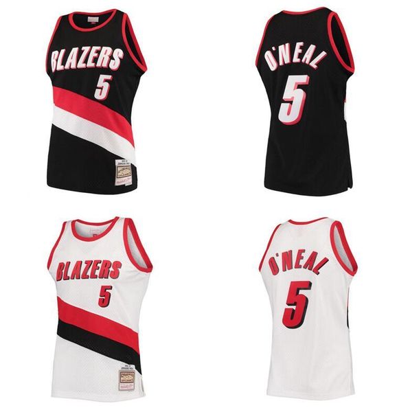 

custom stitched jermaine o'neal basketball jersey s-6xl mitchell & ness 1996-97 mesh hardwoods classics retro version men women youth j, Black;red
