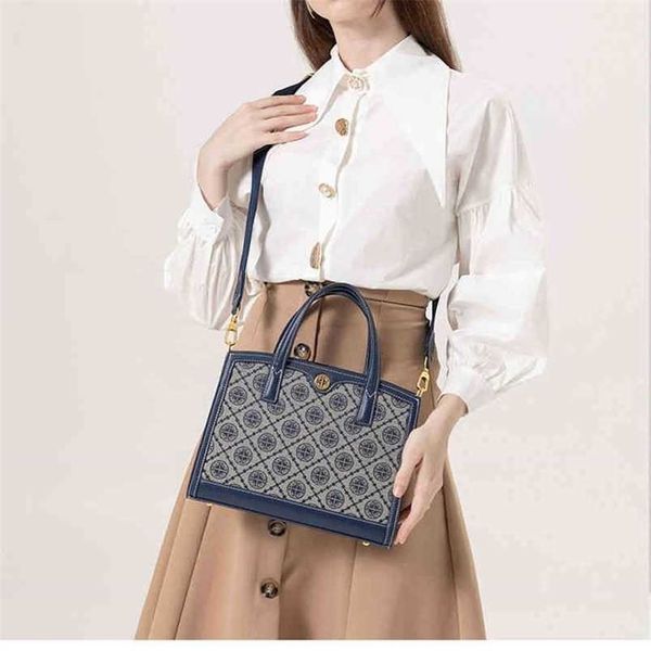 

portable bag designer burchs women's torys high-capacity single shoulder messenger leather tote bag fashion leisure middle-aged mother&