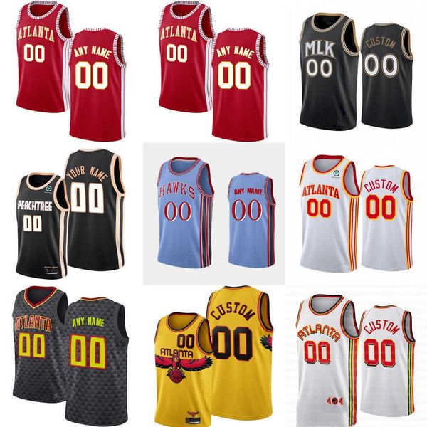 

men women youth atlanta''hawks''custom 27 vit krejci dejounte 5 murray john 20 collins trae 11 young bogdan 13 bogdanovi, Black;red