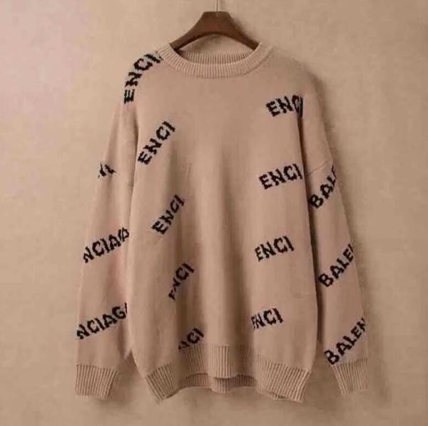 

men women sweater designer classic leisure multicolor keep warm comfortable pullover luxurys jumpers, White;black
