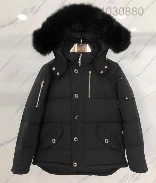 

men's down parkas 2021 new designers winter fashion zipper coats hoodie jacket size 2 nhic, Black