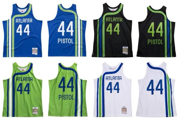 

custom stitched pete maravich basketball jersey s-6xl mitchell & ness 1971-72 mesh hardwoods classics retro version men women youth jerseys, Black;red