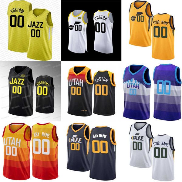 

mens womens youth utah''jazz''custom 30 ochai agbaji 33 johnny juzang 00clarkson john 12 stockton karl 32 malone basketb, Black;red