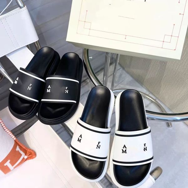 

2022 couple slippers thick soled anti-skid designer luxury waterproof bathroom sandals beach flip flops sandals, Black