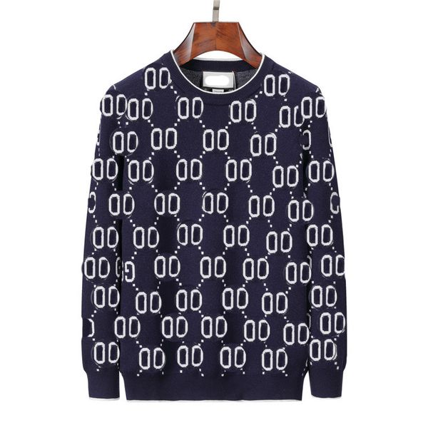 

men's designer sweaters quality winter fashion letter jumper warm wool sweater long sleeve print sweater -3xl, White;black