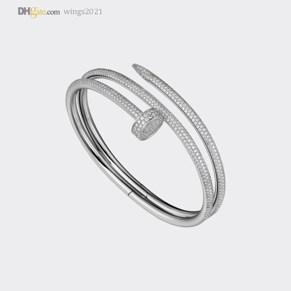

nail bracelet carti bangle 2.0 star diamond designer bracelet for women jewelry accessories titanium steel gold-plated never fade not allerg, Black