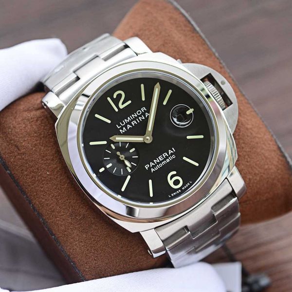 

luxury watches for mens mechanical watch paneraiss automatic sapphire mirror 45mm 13mm 904 steel strap brand italy sport wristwatches, Slivery;brown