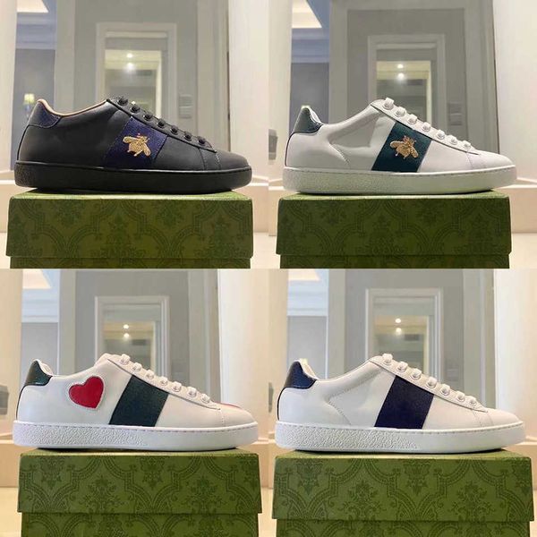 

casual shoes 100% leather designer luxury casual classic shoe small white shoes sneaker fashion go with flat black lace-up men's and wo