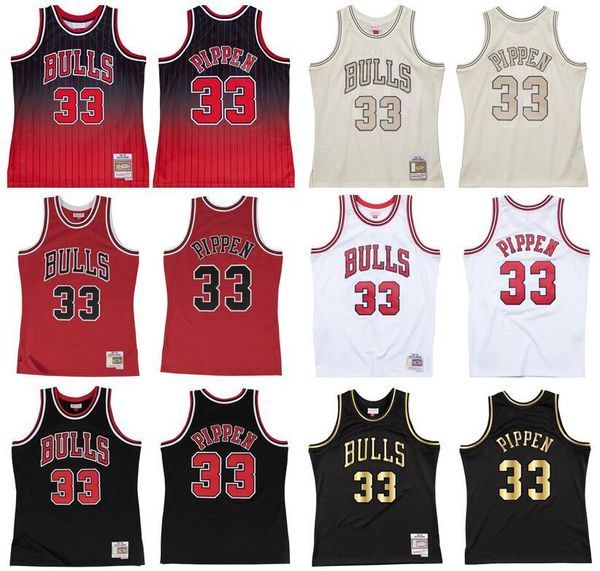 

custom custom stitched 33 pippen basketball jersey s-6xl mitchell & ness 97-98 mesh hardwoods classics retro version men women youth jerseys, Black;red