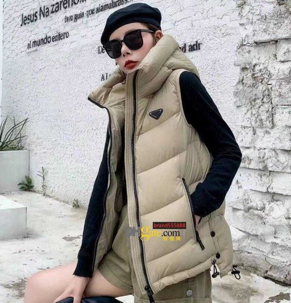 

paris fashion autumn winter fashions ladies vest designer high-end men down cotton custom hooded jacket comfortable warm temperament, Black;white