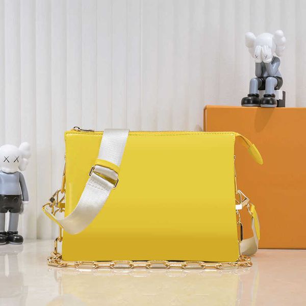 

handbag evening bag 26 colors coussin bags quality genuine leather chain crossbody messenger shoulder baguette women purse embossing m57790
