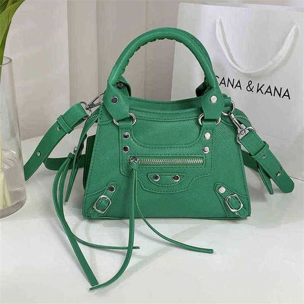 

small bag women's versatile 2022 new rivet hand sling one shoulder diagonal s purses