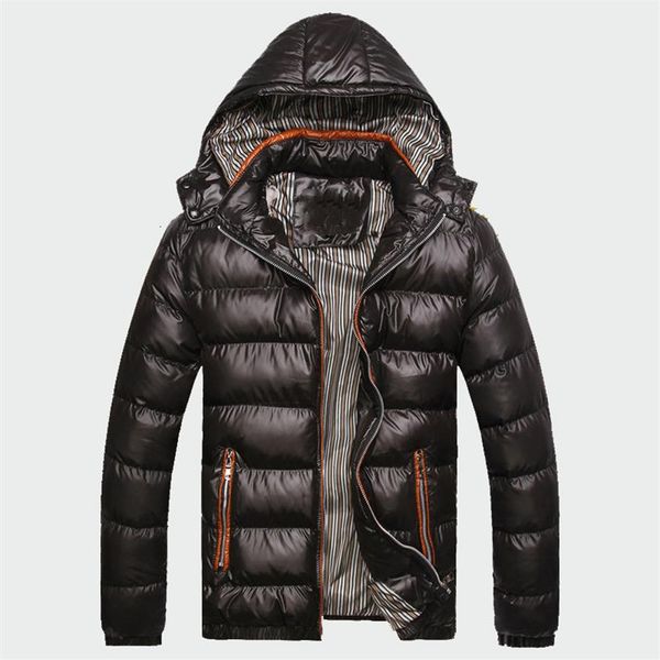 

2018 winter men's coats warm thick male jackets padded casual hooded parkas men overcoats mens brand clothing l-7xl ml053 t192171, Black