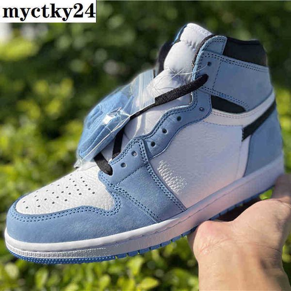 

jumpman 1 university blue basketball shoes 1s unc white lychee skin with north carolina suede fresh color delicate texture classic shape