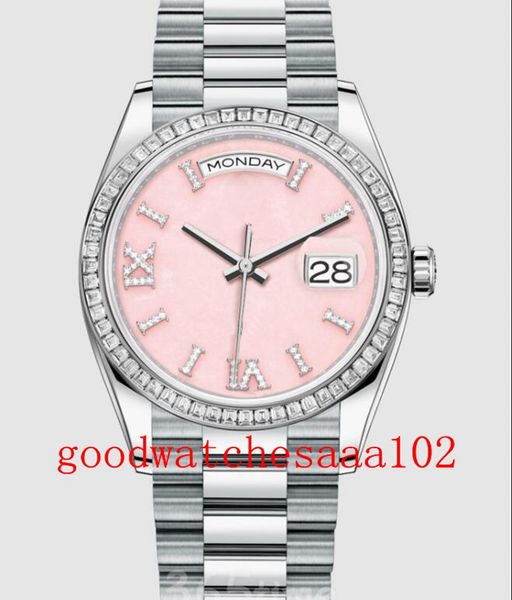 

2022 new version men's fashion wristwatches 40mm white red black dial 128235 128396 128236 228236 automatic stainless steel bracelet me, Slivery;brown