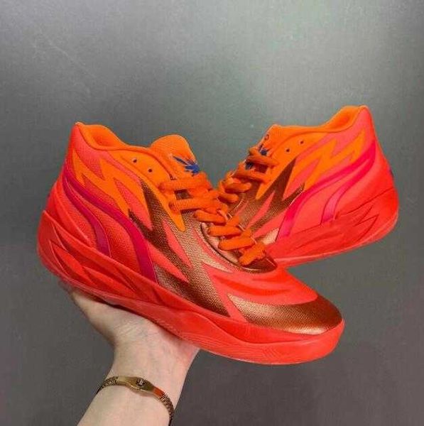 

men basketball shoes sport shoe trainner sneakers grade school lamelo ball mb1 rick morty black red grey for sale queen city