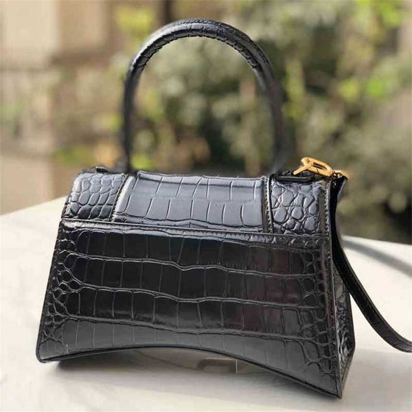 

bags the designer paris hourglass handbag crocodile pattern flip sidecar purses