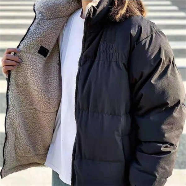 

designer luxury nortes down jacket fur ruff mens winter fit warm nft coat exterior lnterior womens pockets zipper stretch rib cuff men parka, Black