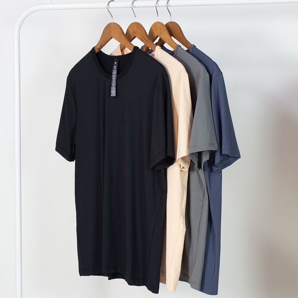 

lu yoga wear the fundamental summer new men's sports running casual t-shirt round neck short sleeve clothing