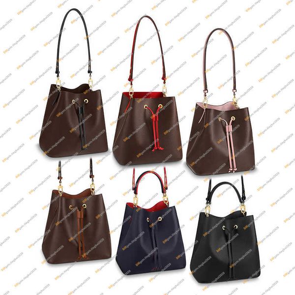 

ladies fashion casual designe luxury bucket bag shoulder bags cross body 5a m44020 m44022 n40198 handbag purse pouch