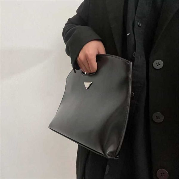 

bags advanced hand bag dinner solid soft leather triangle portable women's purse