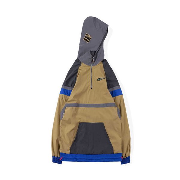 

rhude 20ss hip hop hooded sweat jacket men's coat men's clothing techwear women coat traf women's spring jacket men's ja, Black;brown