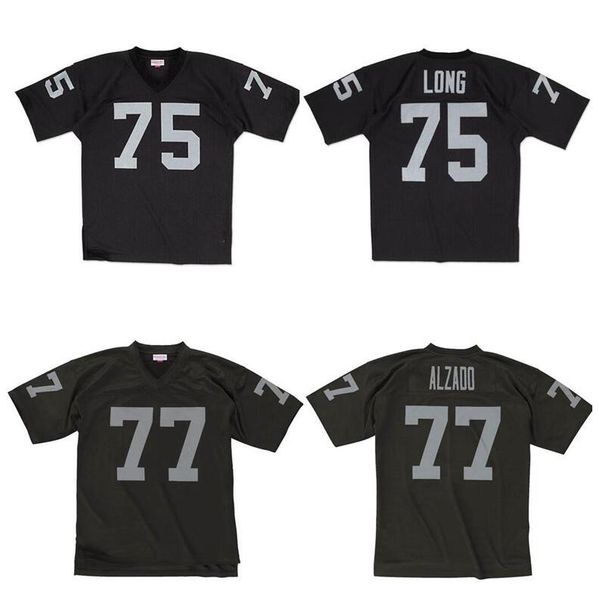 

custom custom stitched football jersey 75 howie long 77 legacy lyle 1983 mitchell & ness retro rugby jerseys men women youth s-6xl, Black;red