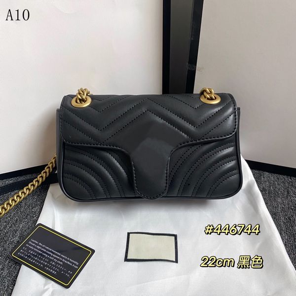 

one shoulder bag women's fashionable cross body bags sewing letters retro gold large chain shoulders belt buckle fashion bag size 22cm
