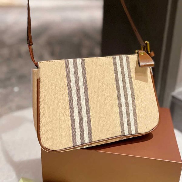 

handbag designer bagplaid baguette bag classic check crossbody bags women light handbag purse genuine leather adjustable strap pouch shoulde