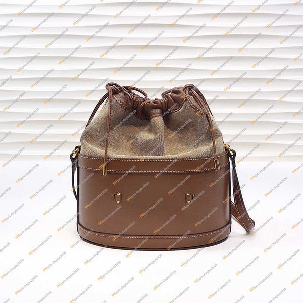 

2023 delicate handbag ladies fashion casual bucket design luxury 1955 bucket bag crossbody bag tote tote bag postman bag 602118 purse