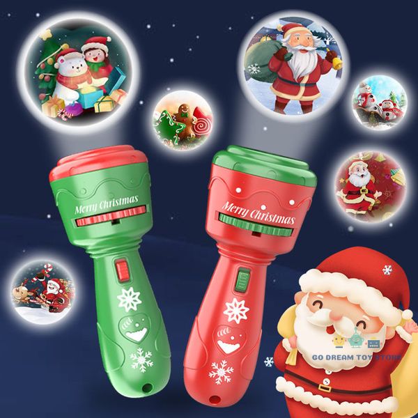 

christmas toys flashlight projector lamp for children 24 patterns baby bedtime sleeping story book fun education toy xmas gift