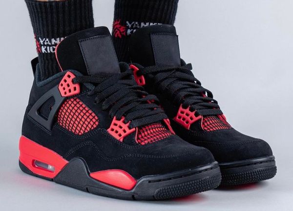

2023 authentic 4 red thunder basketball shoes kaws guava ice off noir 4s se university blue black cat sail cactus jack white fire red bred m