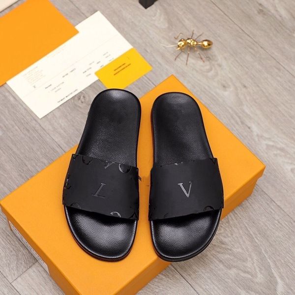 

2022 slippers thick soled anti-skid waterproof sandals flat slippers lovers bathroom casual shoes, Black
