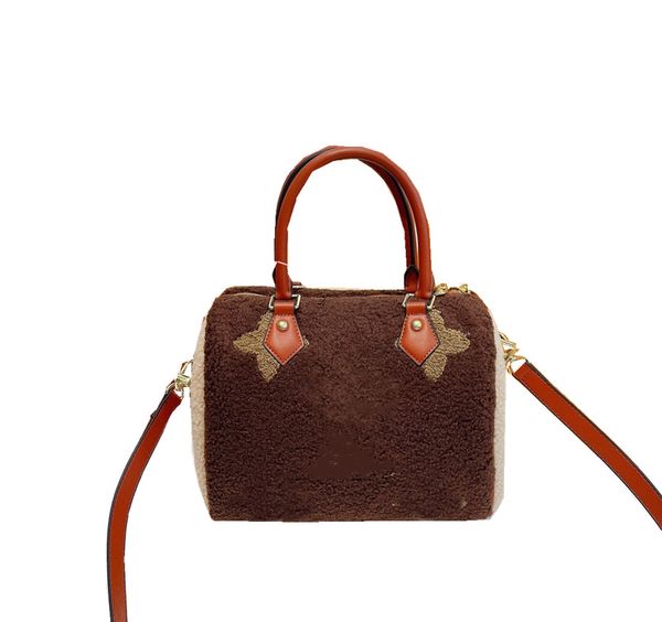 

women's shoulder bag designer designed winter fur pillow bag tote bag large capacity