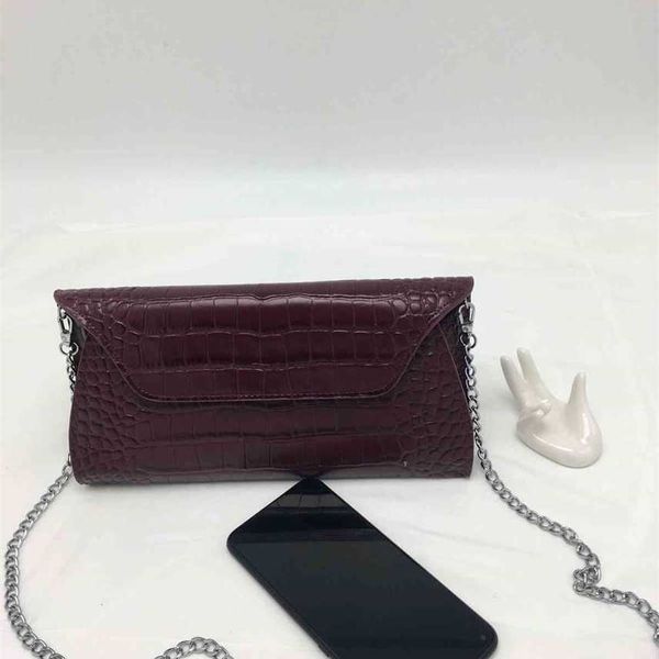 

spring and summer new leather dinner bag style versatile women's handbag crocodile pattern sling single shoulder diagonal women's
