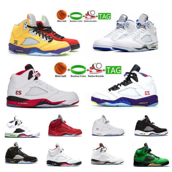 

boots basketball shoes space jam jumpman 5 men oregon ducks sneakers 5s trainer red suede sports oreo size 40-47, Black