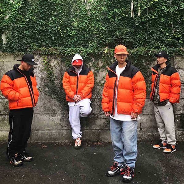 

designer luxury nortes down jacket fur ruff mens winter fit warm nft coat exterior lnterior womens pockets zipper stretch rib cuff men parka, Black