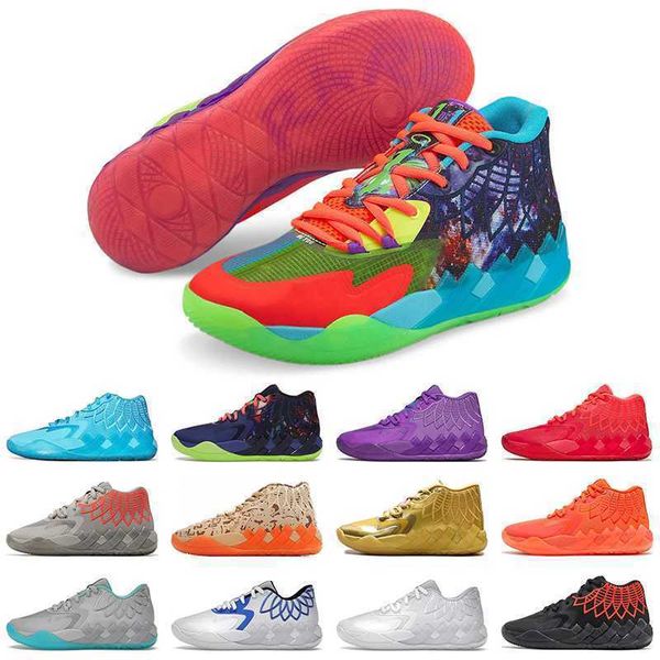 

lamelos ball mb.01 mens luxury basketball shoes big size 12 not from here red blast be you buzz city white silver off galaxy ufo, Black