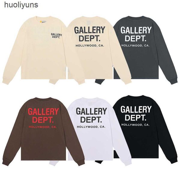

t shirts galleryss mens fashion tee dept brand basic double yarn pure cotton long sleeve t-shirt for men women, White;black