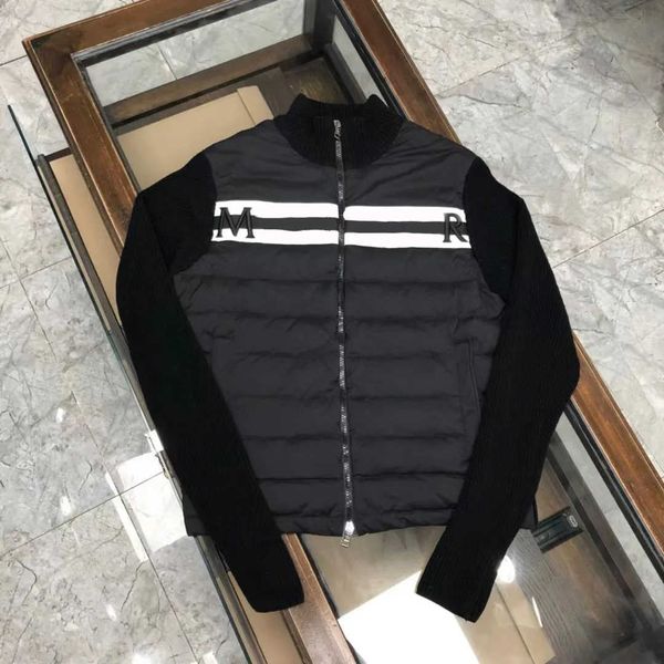 

coat parkas embroidered letters jacket labels full clothes, Blue;gray