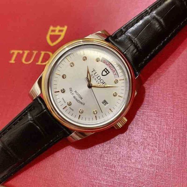 

watch fashion tudors luxury designer watch men's fully automatic waterproof steel band ocean prince machinery sweat proof, Slivery;golden