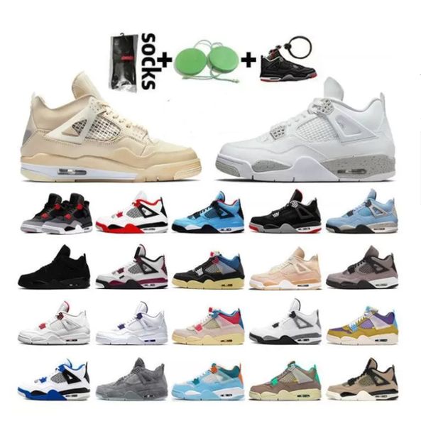 

4s basketball shoes men women jumpman 4 black cat red thunder white oreo military black university blue sail mens trainers sports sneaker