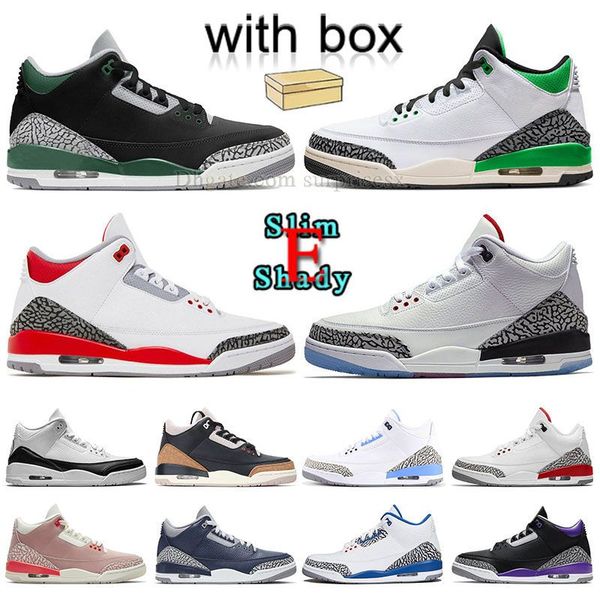 

new lucky green 3s basketball shoes mens womens pine green fire red slime shady unc fragment midnight navy cardinal jth nrg white cement dar