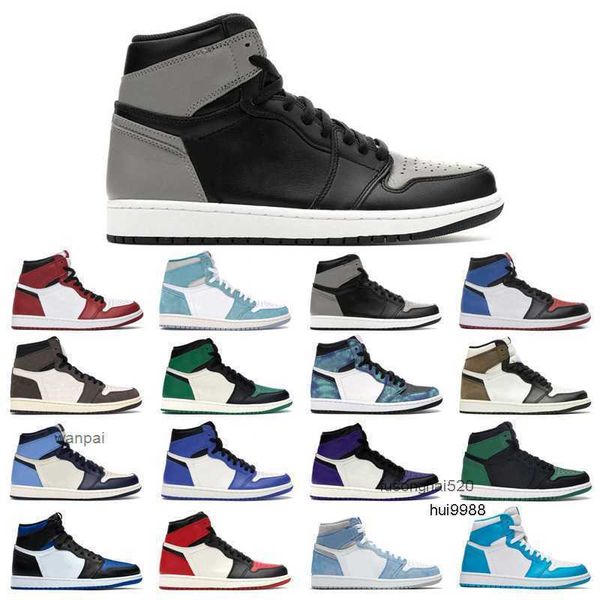

2023 original jumpman 1s basketball shoes 1 men's green hyper royal unc dark mocha tie dye court purple bred toe cactus jack chicago jo