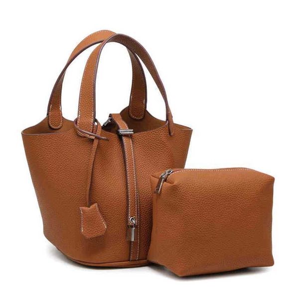 

vegetable basket bag litchi pattern ostrich child mother hand fashion bucket women's handbags sale