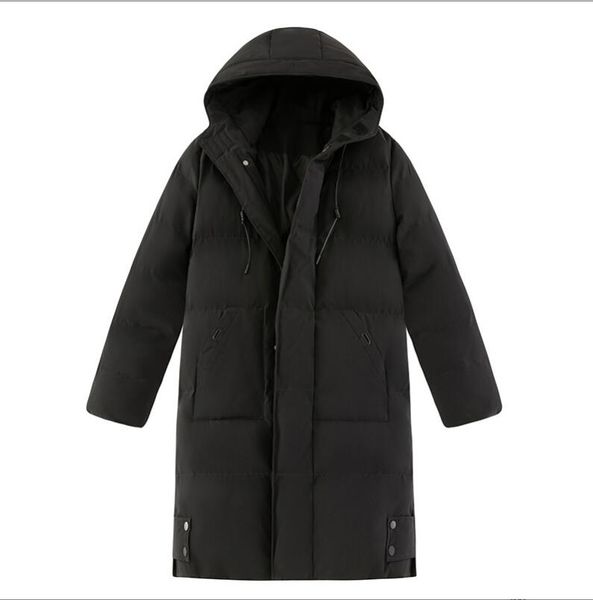 

new hooded men's plus size outerwear casual fashion long thicken outwear parkas jacket men winter windbreaker coat clothing oversize ss, Black;brown