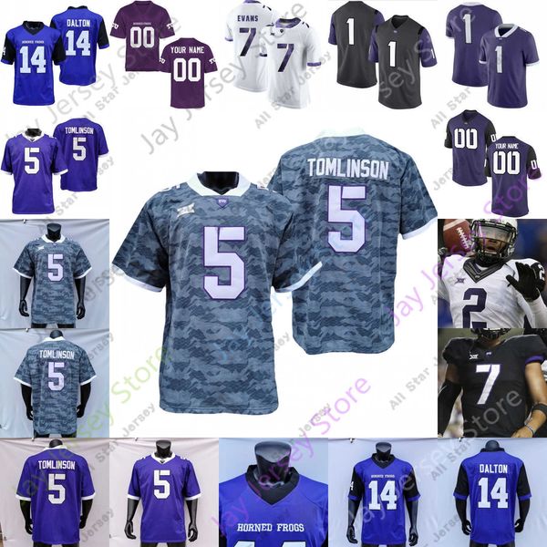 

football jerseys custom tcu horned frogs football jersey ncaa college garret wallow ross blacklock jeff gladney josh doctson andy dalton lad, Black;red