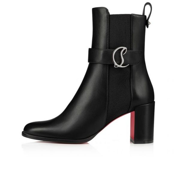 

winter red soled boots 70mm show simple lines and timeless elegance, Black